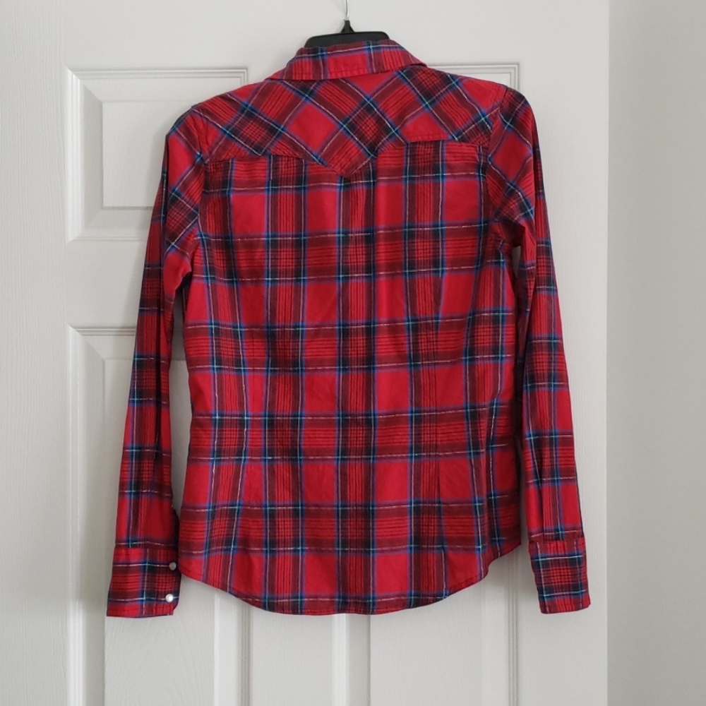 Levi's Red Plaid Shirt - Picture 5 of 5